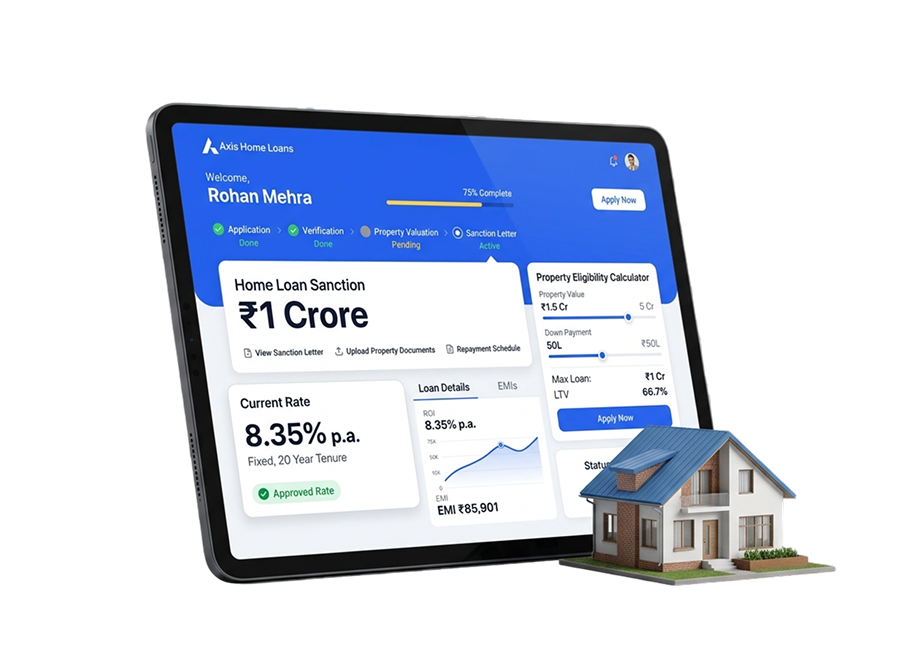 Home Loan Portal Mockup